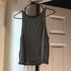 Black and white crop top